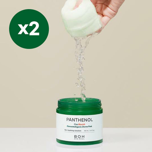 BIOHEAL BOH Panthenol Cica Blemish Noncomedogenic Derma Pad (90 Sheets) double set 5.41 fl.oz. X 2ea