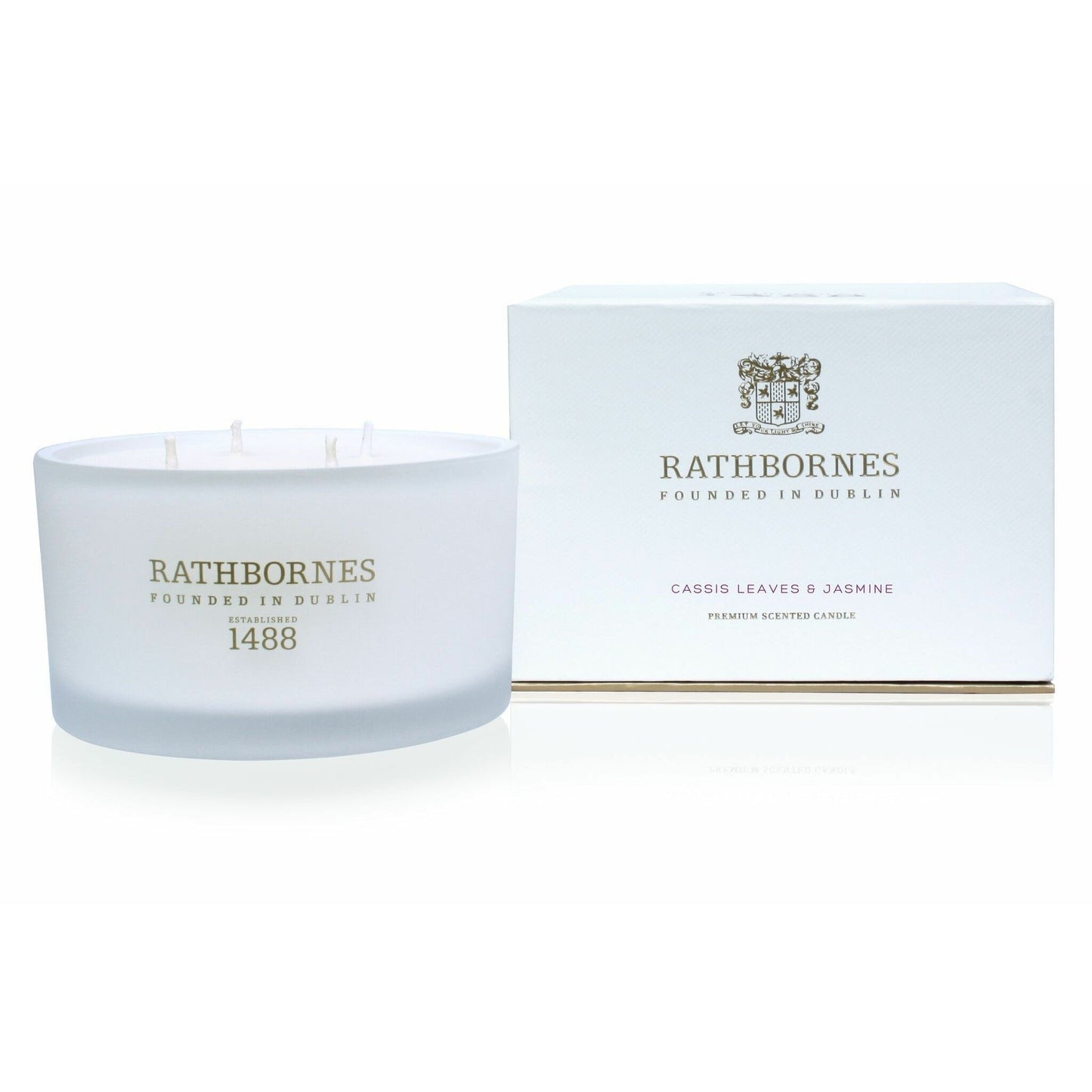 Rathbornes Four Wick Luxury Scented Candle | Cassis Leaves & Jasmine