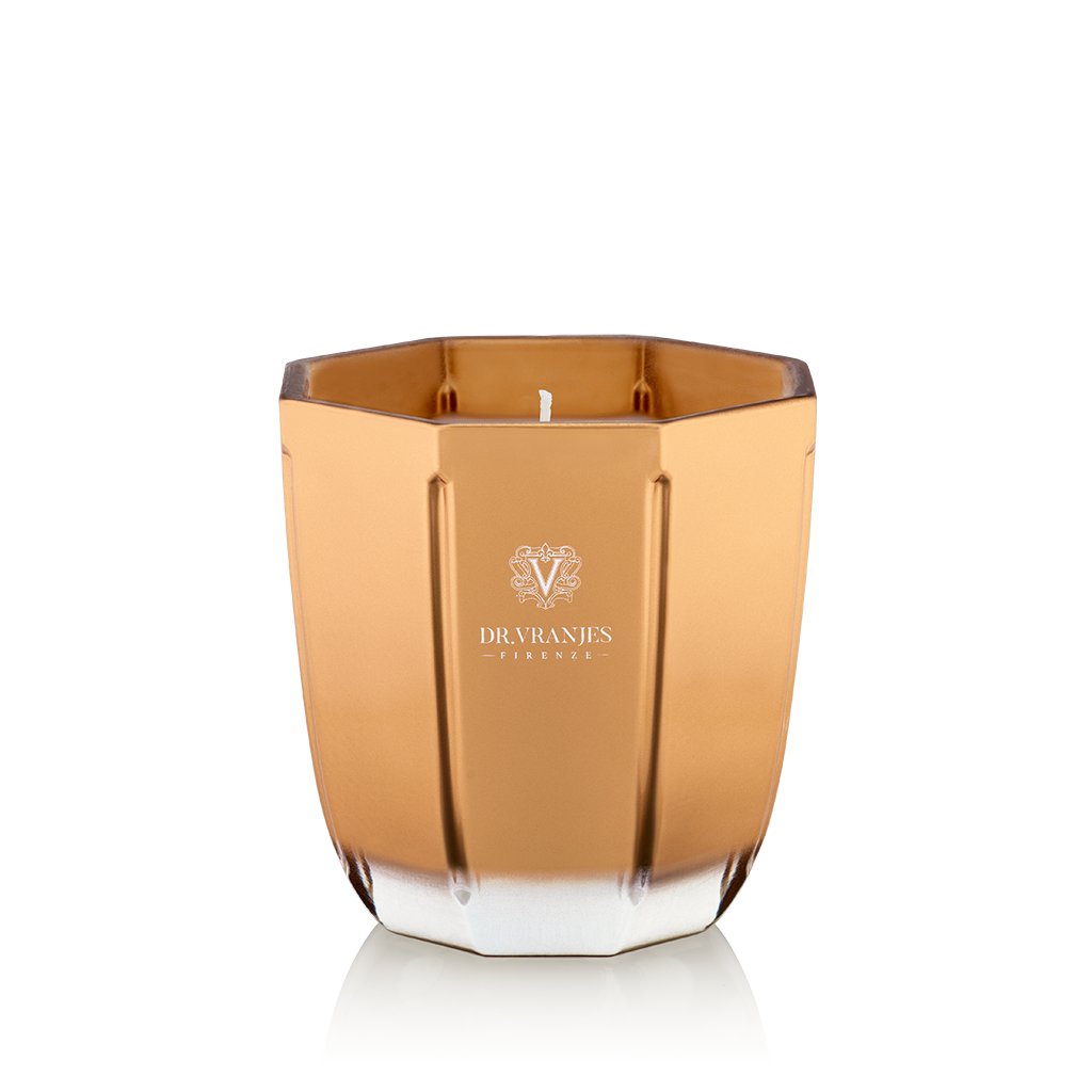 Scented Candle in a Metallic Gold Vase | Oud Nobile