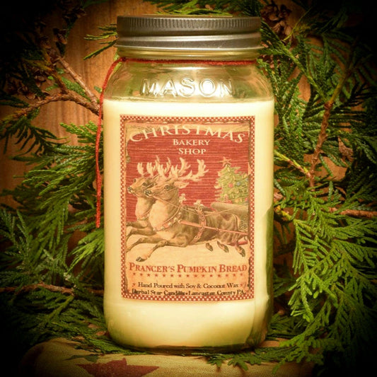 #HSW27 Prancer’s Pumpkin Bread 100% 24 Ounce Soy Blend Candle (Made In USA)