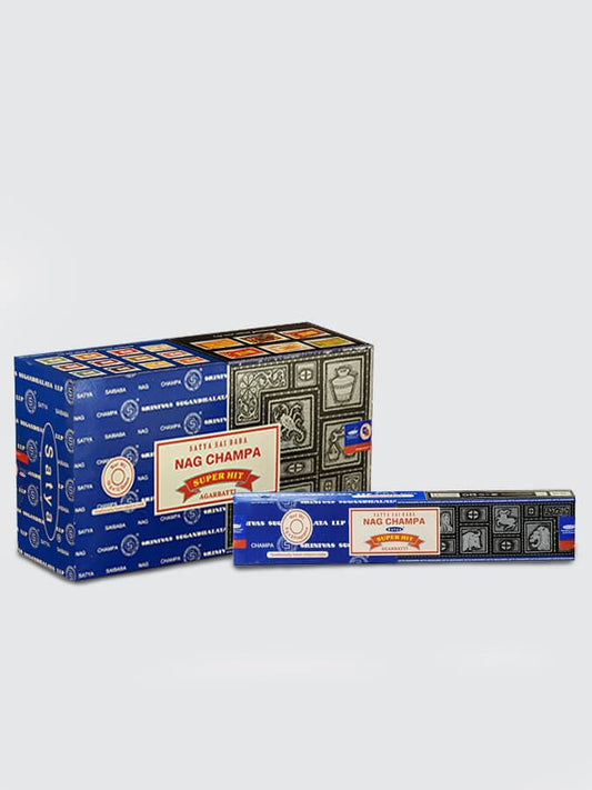 Satya Incense Sticks 16g Pack of 12 - Nag Champa & Super Hit