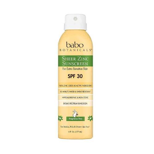BABO BOTANICALS | Sheer Zinc Continuous Spray Sunscreen SPF 30
