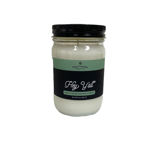 Southern Elegance Candle Co Hey Y all 9 oz Candle
