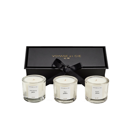 Set of 3 Votives w/ Gift Box
