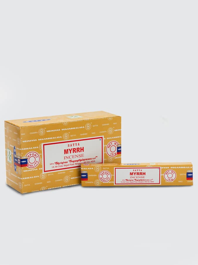 Satya Incense Sticks 15g Pack of 12 - Myrrh