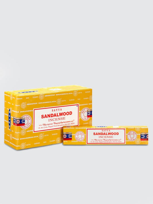 Satya Incense Sticks 15g Pack of 12 - Sandalwood